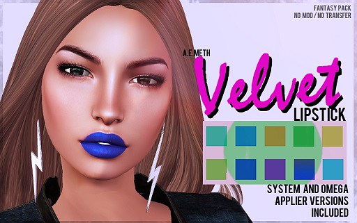 [ a.e.meth ] - Velvet Lipstick (Fantasy Pack)