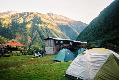 mountains peru campsite salkantaytrek