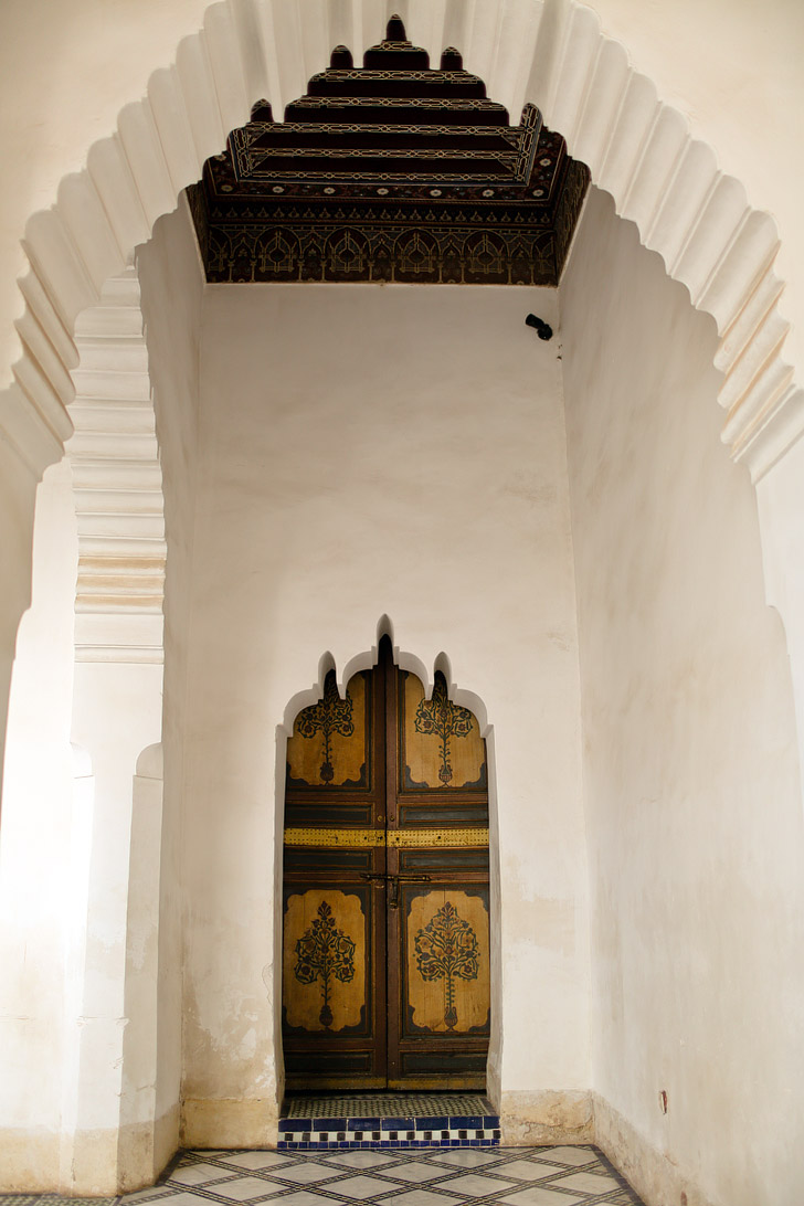 The Remarkable Architecture of the Bahia Palace Marrakech Morocco.