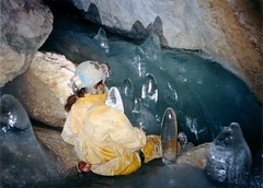 Bea in Ice cave in Tier Garten Image