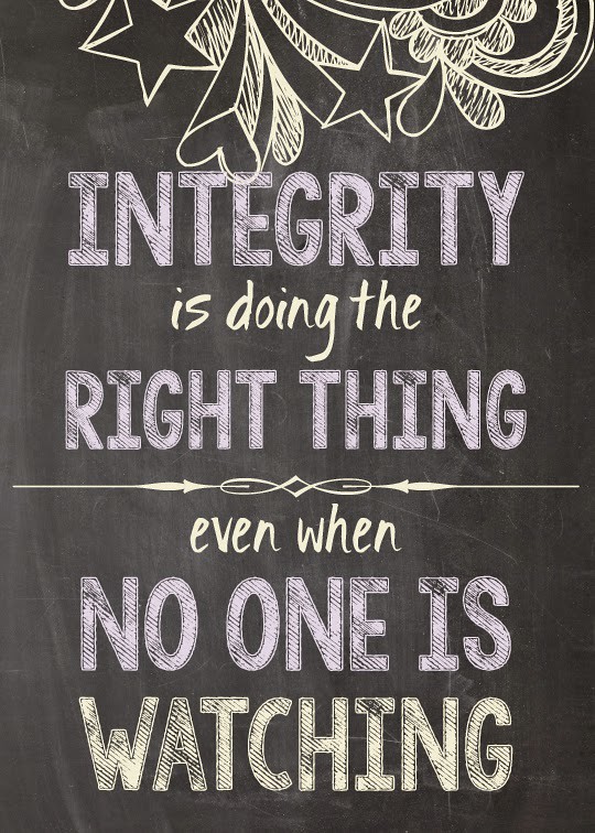 School Poster Integrity is doing | the right thing, even whe… | Flickr