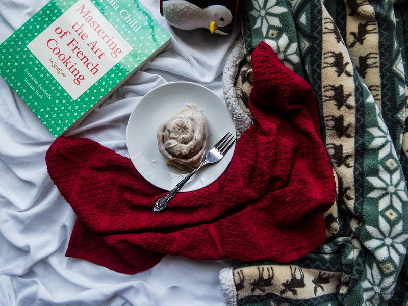 Eggnog Cinnamon Rolls with Gingerbread Spiced Icing + It's Been One Year