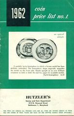 Hutzlers 1962 Coin Collector's Price List
