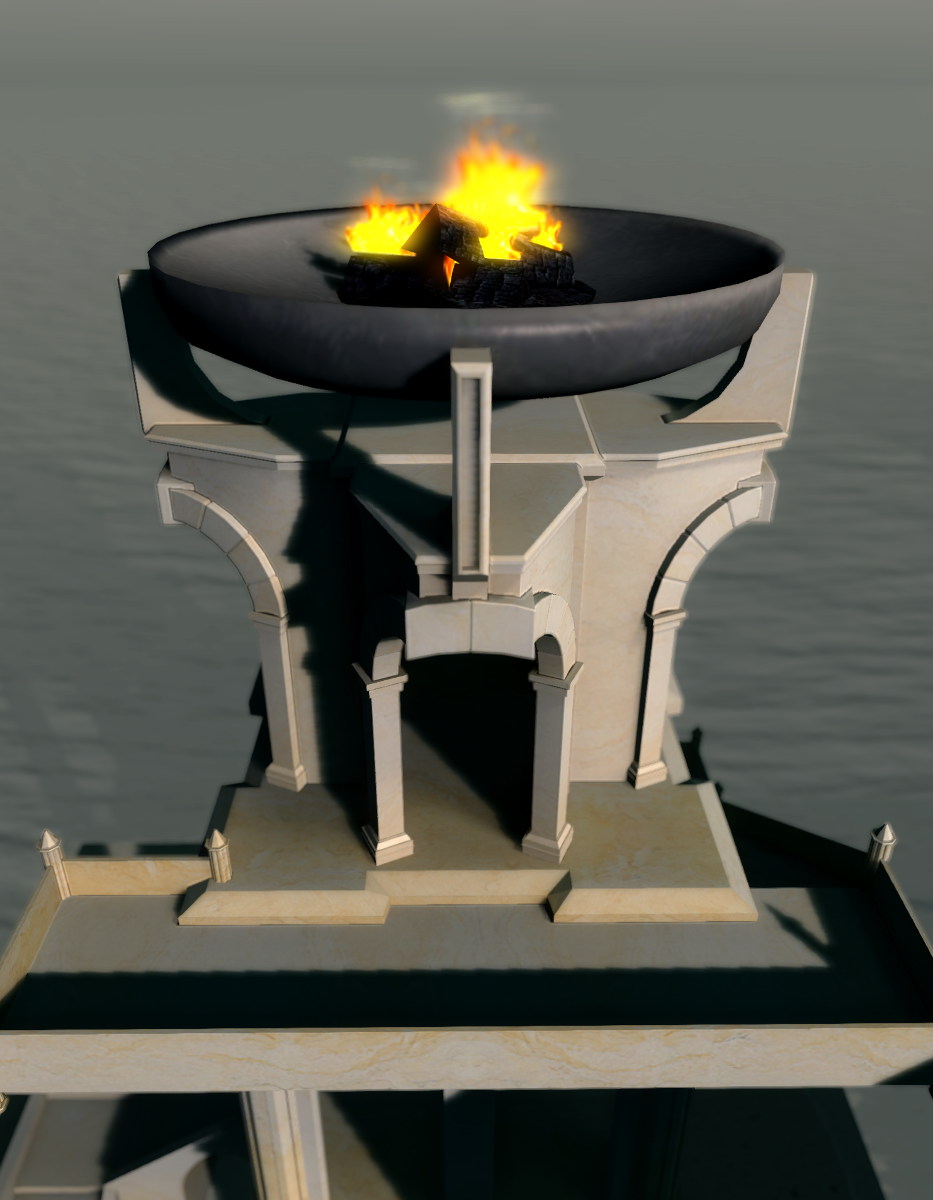 Ever-lasting flame at the tower