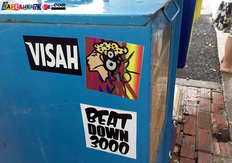 VISAH & (Papa George?) other stickers - Key West - 8660