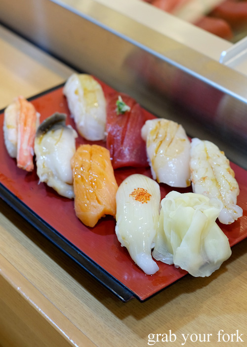 Omakase sushi at Tarche Sushi Corner near Otaru JR station