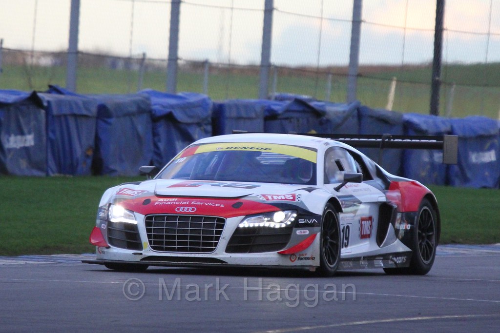 The Audi R8 GT3 of Phil Hanson and Nigel Moore in Endurance Racing during the BRSCC Winter Raceday, Donington, 7th November 2015