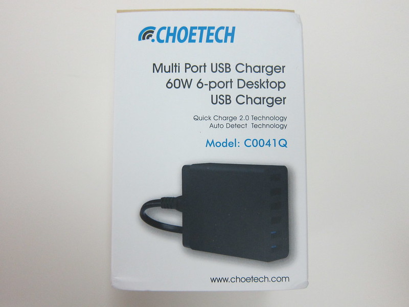 Choe 60W 6-Port Desktop USB Charger - Box Front