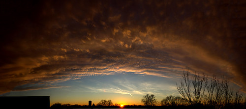 sunset panorama sun wisconsin clouds canon milwaukee 60d