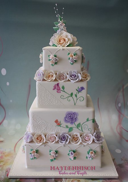 Love of Roses Cake by Louise Neagle of Maydennison Cakes and Crafts