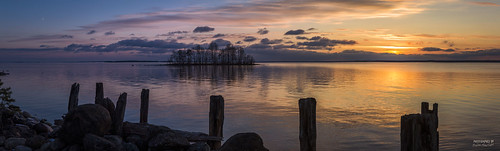 joensuu kuhasalo nature sunset lake pyhäselkä water suomi finland outdoor sky cloud islet horizon