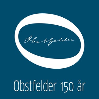 Obstfelder 150 år - logoer og bilder