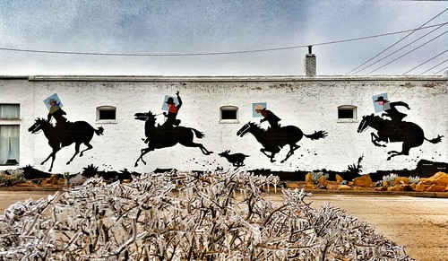 streetart newmexico cowboys landofenchantment carrizozo carrizozonewmexico snapseed samsunggalaxys5