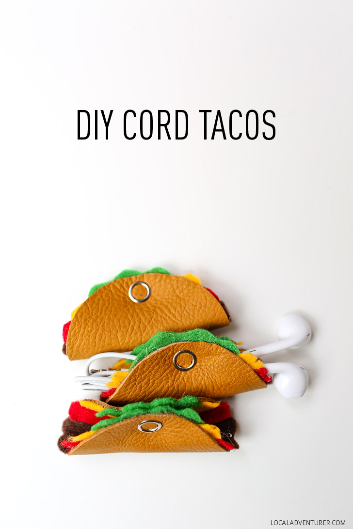 How to Make the Cutest Cord Tacos - DIY Cord Organizer