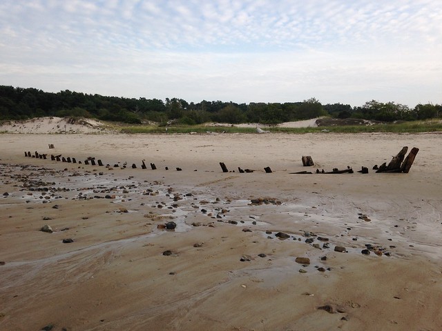 The Wreck of the Ada K. Damon, Crane Beach, Ipswich, MA