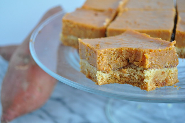 Browned Butter Sweet Potato Pie Squares