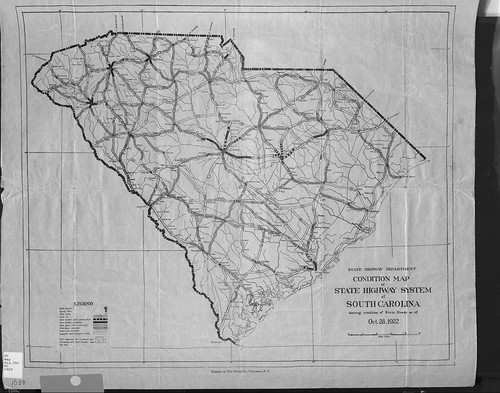 1922 SC Road Condition Map