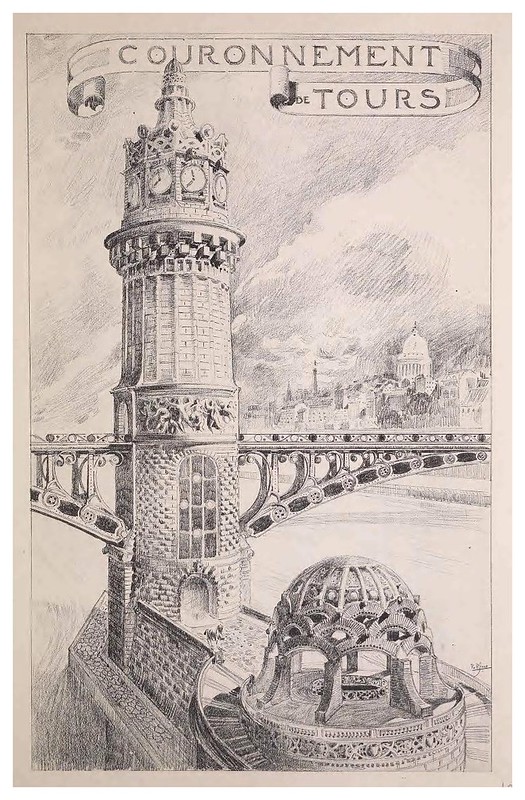004-Coronamiento de torre-Esquisses Décoratives- 1905- Rene Binet