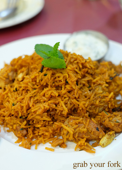 Chicken biryani at Annapurna Nepalese and Indian Restaurant, Homebush Sydney food blog review