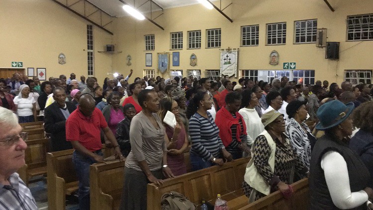 Audience at Princeton University Glee Club's concert in the Holy Cross Anglican Church in Soweto