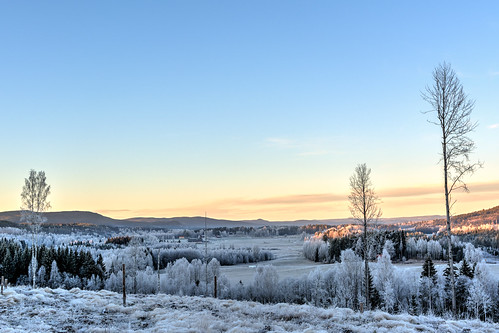 winter landscape sweden frosty hdr värmland torsby