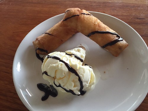 Turon with ice cream,  Cafe Sabel