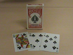 Big bicycle playing cards.