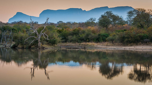 africa mountains reflection water southafrica za hoedspruit krugernationalpark limpopo kapama