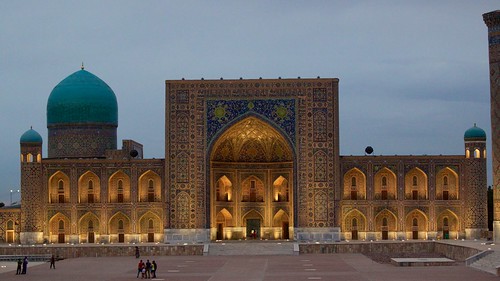 travel viaje art asia arte mosque worldheritagesite silkroad monumentos uzbekistan centralasia samarkand registan islamic islamicart samarqand samarcanda asiacentral rutadelaseda