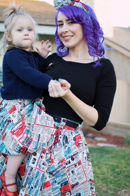 Lil' Lou Lou Rocket Ads Skirt Mommy and Me