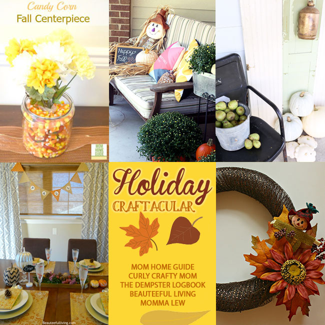 Holiday Craftacular link up for fall inspiration!