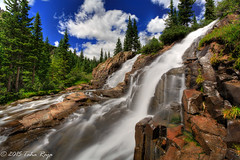Creek Waterfalls, Sneffels Creek, Yankey Boy Basin Road, Colorado - Filename: XR6A3694_5_6 - 4.0 sec at f/11 ISO 100