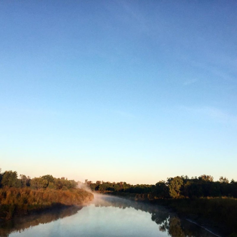 The Moreau River on a cool #SouthDakota morning. #fall #love #landscape #nofilter #nature #igers #igdaily #instagood #ig_fv #happy #iphonegraphy #iphone6