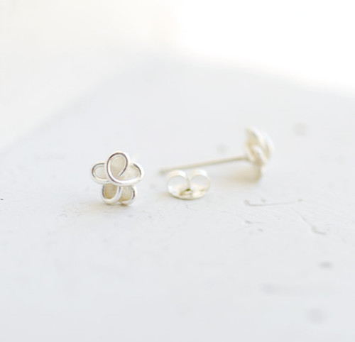 White Forget Me Not Earrings