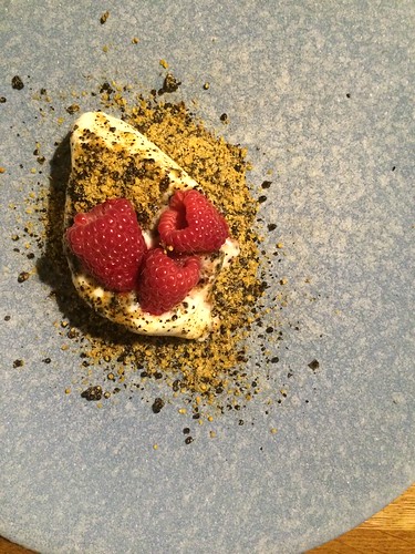 Relae restaurant fermented milk ice cream raspberries rapeseeds Copenhagen