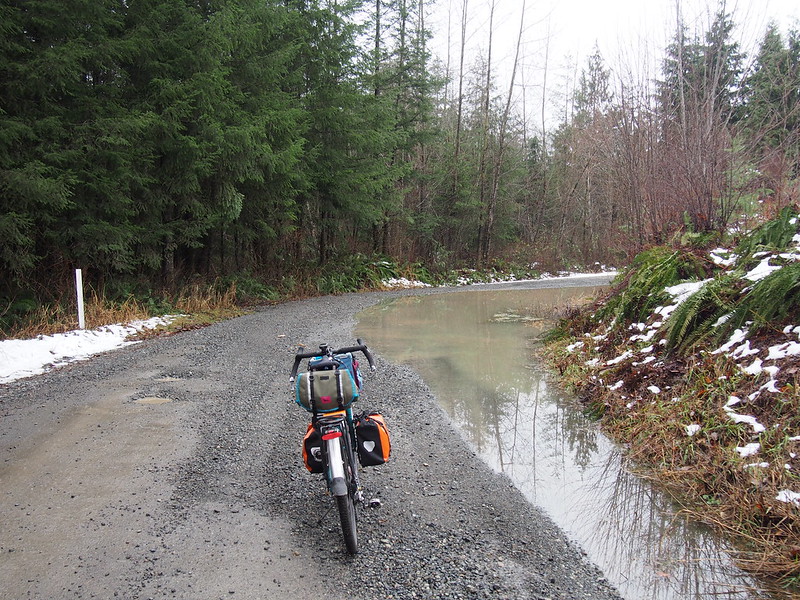 Partially Flooded North Fork Road