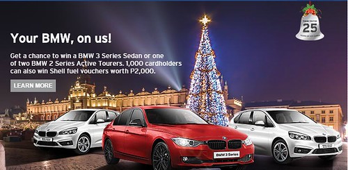 Pilipinas Shell, Citi and BMW to give away new BMW cars and fuel GC this Christmas