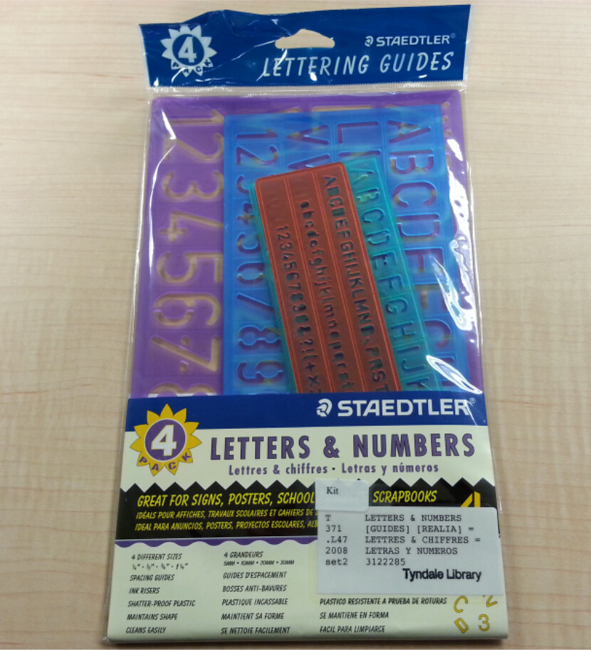 Letters & numbers [guides] = Lettres & chiffres = Letras y números.