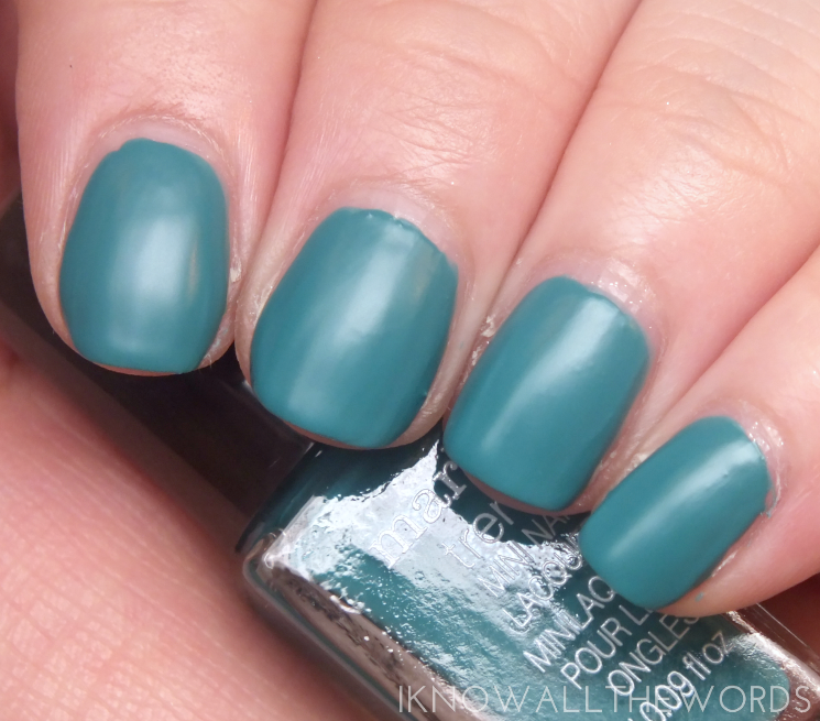 mark meets matte fall 2015 Nailed It Matte Trend Mini Nail Lacquers teal appeal