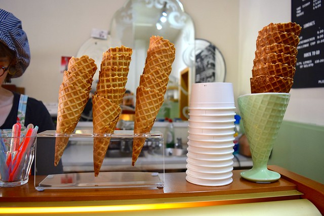 Ice Cream Cones at Mary's Milk Bar, Edinburgh | www.rachelphipps.com @rachelphipps