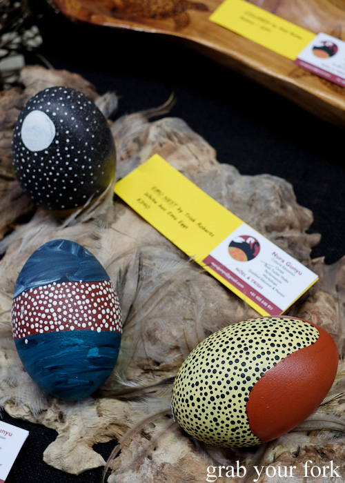 White box emu eggs by Trish Roberts at Rootstock Sydney 2015