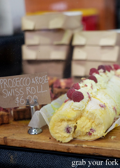 Prosecco and rose swiss roll by Flour and Stone at Rootstock Sydney 2015