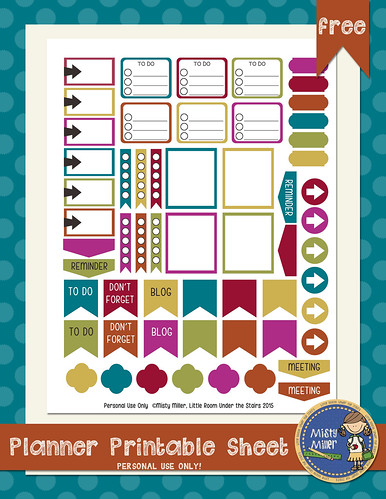 happy fall - planner printables and background papers