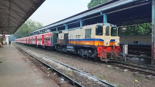 Myanmar Railways DD934 in Yangon Central Railway Station, Yangon, Myanmar /Dec 27, 2015