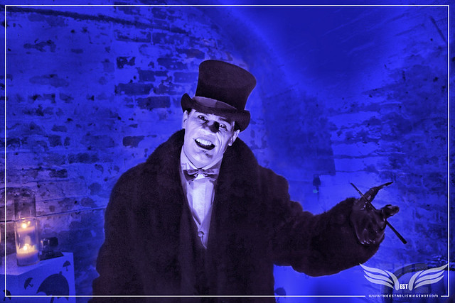 The Establishing Shot: OSWALD COBBLEPOT AKA THE PENGUIN AT THE ROGUES GALLERY - CREATION OF A   SUPER-VILLAIN BOOK LAUNCH @ THE CRYPT GALLERY, LONDON - OCT 2015