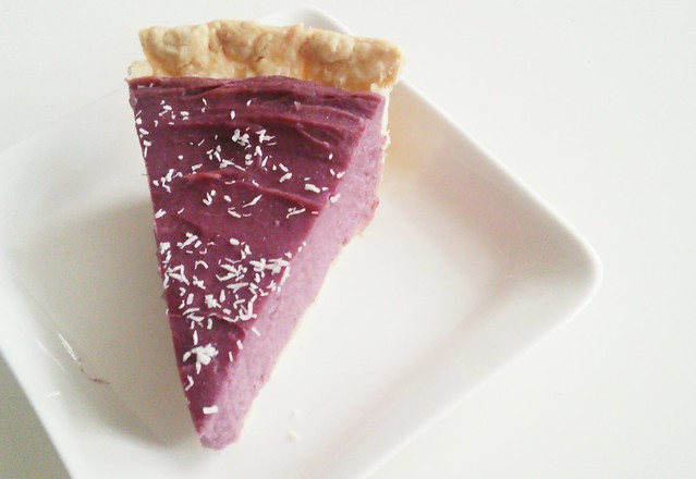 Purple yam pie