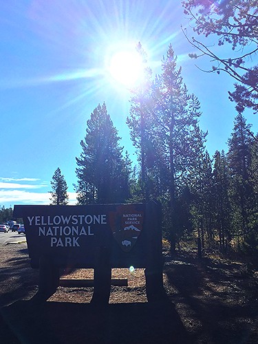 yellowstone national park sign