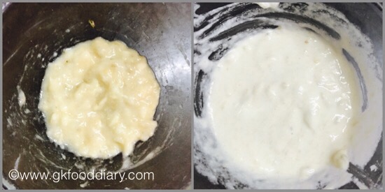 Banana Dosa recipe for babies, toddlers and kids- step 1