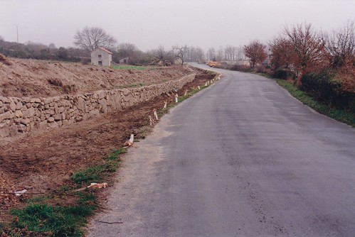 obras concellodesandiás ourense deputaciónourense estrada provincial ruralrede limia ampliación galicia 1998 1999 sandiás memoria antesedespois