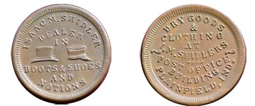 Isaac Shindler IN-770C Civil War token possible counterfeit